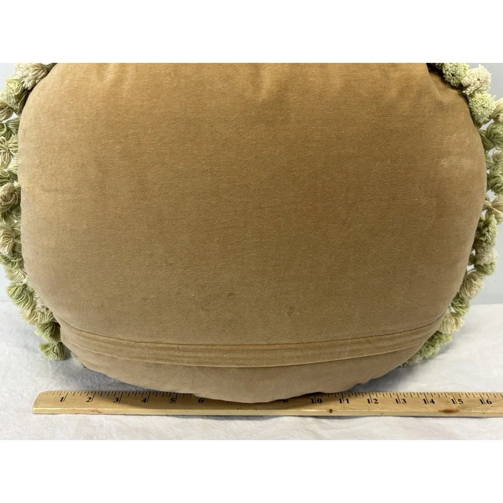 Vtg Aubusson Needlepoint Pillow Floral Bouquet Roses French Chic Petit Point